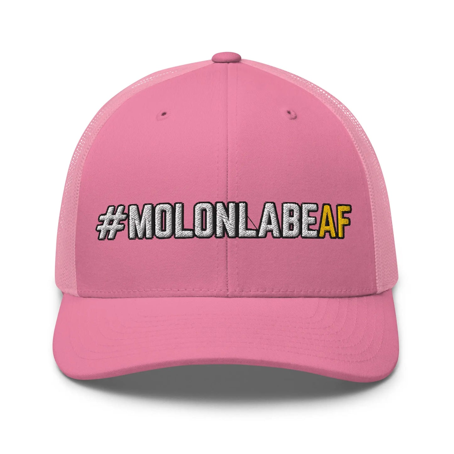 Hats Pink Snapback Custom Trucker Hats Badass #MOLONLABEAF 2A Cap for Men & Women Infidel Collective