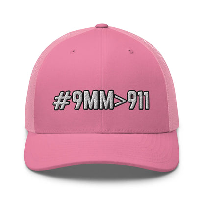 Hats Pink Snapback Custom Trucker Hats Cool 2A #9MM>911 Cap for Men & Women Infidel Collective