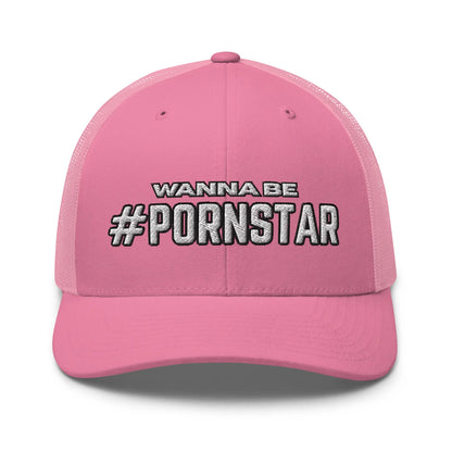 Hats Pink Snapback Custom Trucker Hats NSFW #PORNSTAR Wanna Be for Men & Women Infidel Collective