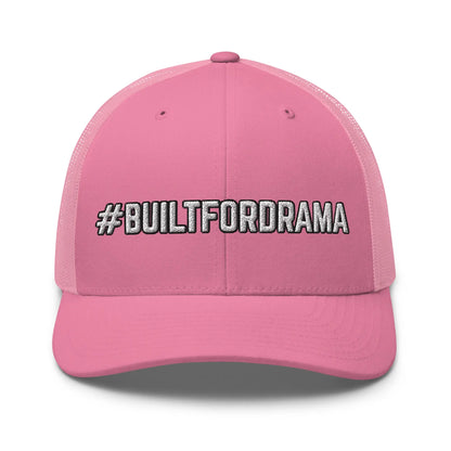 Hats Pink Snapback Custom Trucker Hats #BUILTFORDRAMA Funny Cap for Men & Women Infidel Collective