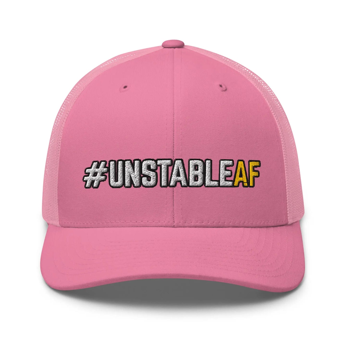 Hats Pink Snapback Custom Trucker Hats #UNSTABLEAF Funny Mesh NSFW AF Hat Infidel Collective