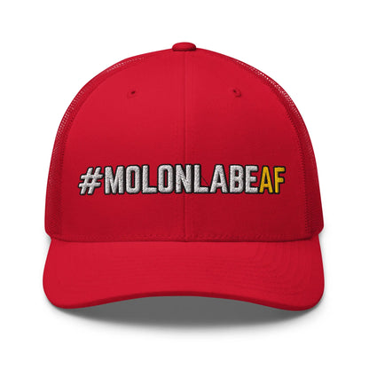 Hats Red Snapback Custom Trucker Hats Badass #MOLONLABEAF 2A Cap for Men & Women Infidel Collective
