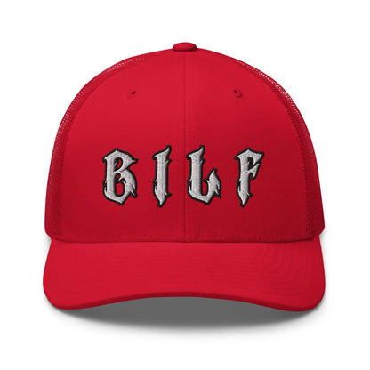 Hats Red Snapback Custom Trucker Hats Cool BILF Bikers Cap for Men & Women Infidel Collective