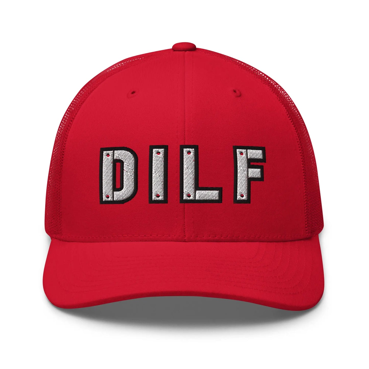 Hats Red Snapback Custom Trucker Hats DILF Cap – NSFW Patriotic for Men & Women Infidel Collective