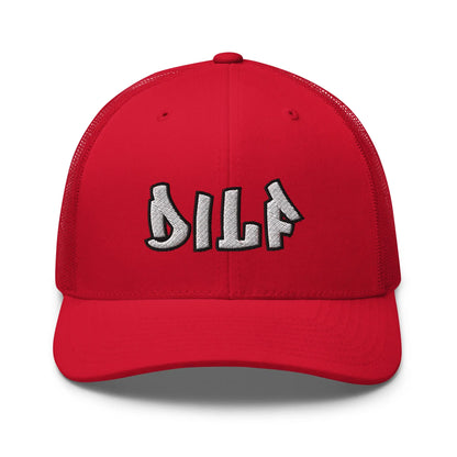 Hats Red Snapback Custom Trucker Hats Funny DILF Dad & 2A Hat for Men & Women Infidel Collective