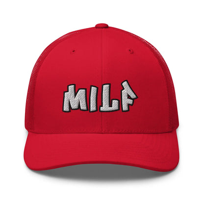 Hats Red Snapback Custom Trucker Hats Funny MILF Cap for Sexy Women Who Own It Infidel Collective
