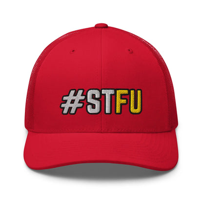 Hats Red Snapback Custom Trucker Hats Funny STFU NSFW Cap for Men & Women Infidel Collective