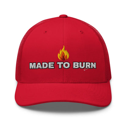 Hats Red Snapback Custom Trucker Hats MADE TO BURN Badass Cap for Men & Women Infidel Collective