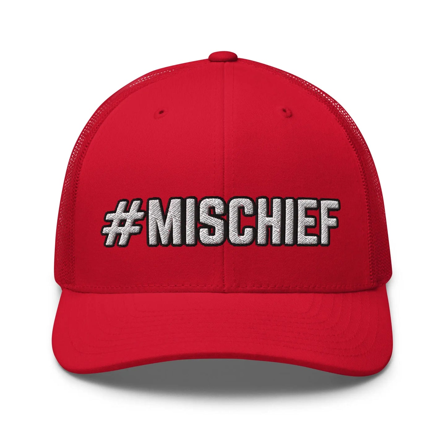 Hats Red Snapback Custom Trucker Hats MISCHIEF Funny Cap for Men & Women Infidel Collective