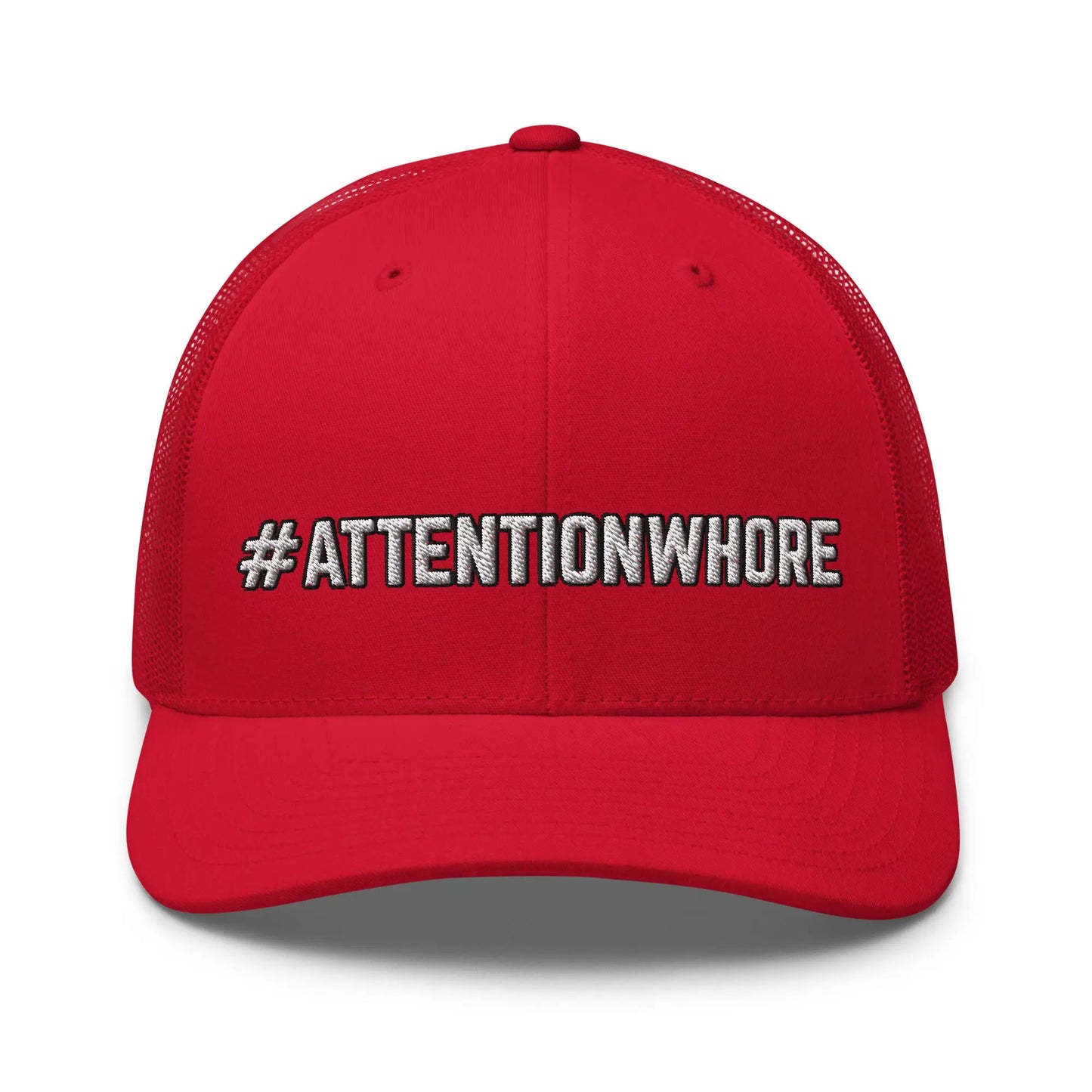 Hats Red Snapback Custom Trucker Hats NSFW #ATTENTIONWHORE Cap for Men & Women Infidel Collective