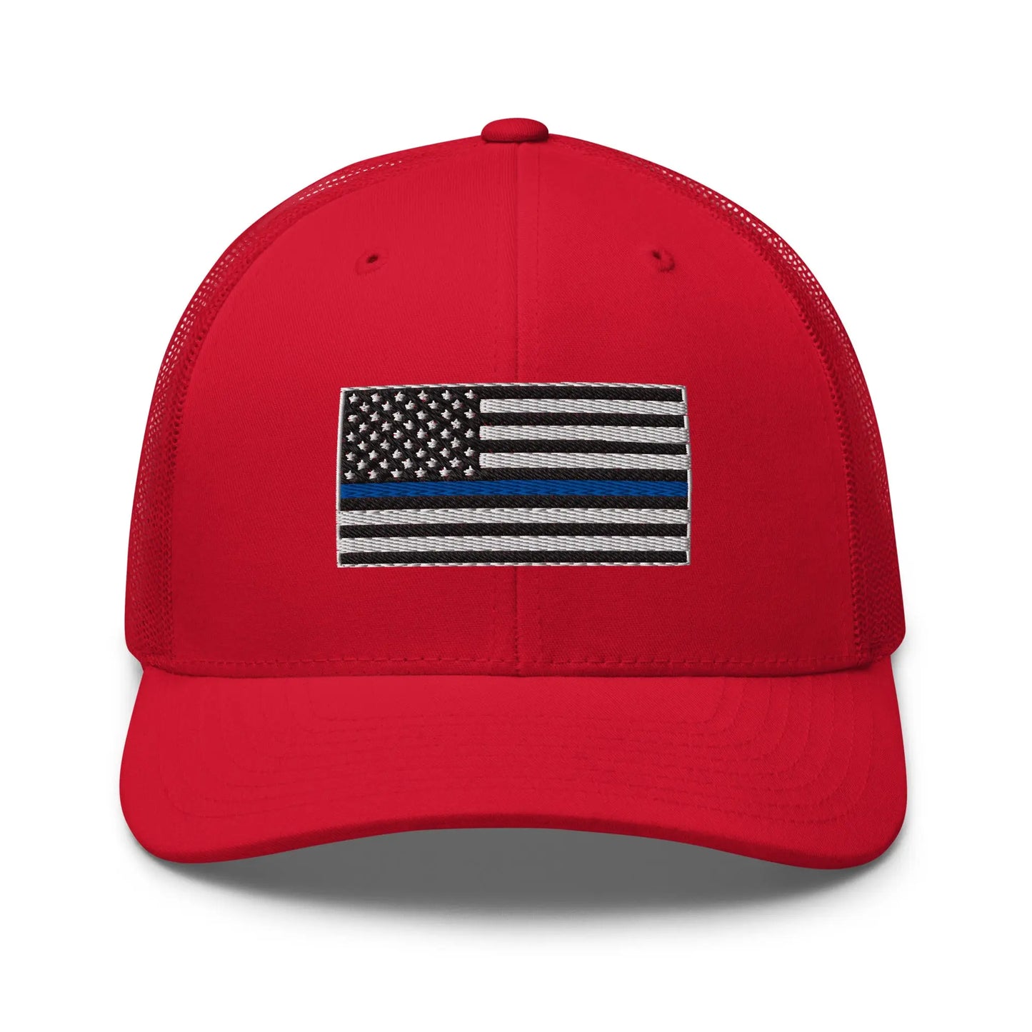 Hats Red Snapback Custom Trucker Hats Thin Blue Line Flag Cool Patriotic Cap Infidel Collective