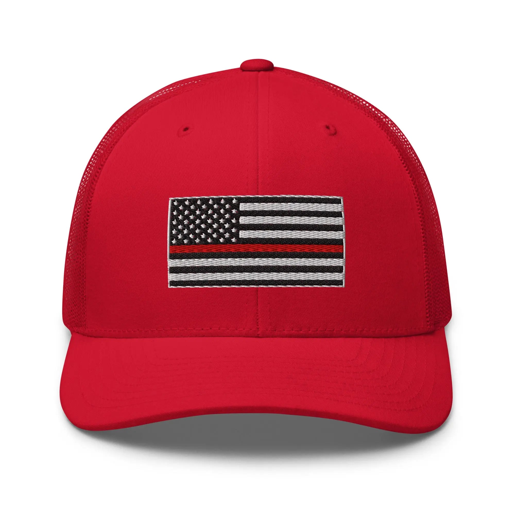 Hats Red Snapback Custom Trucker Hats Thin Red Line Flag for Men & Women Patriotic Cap Infidel Collective