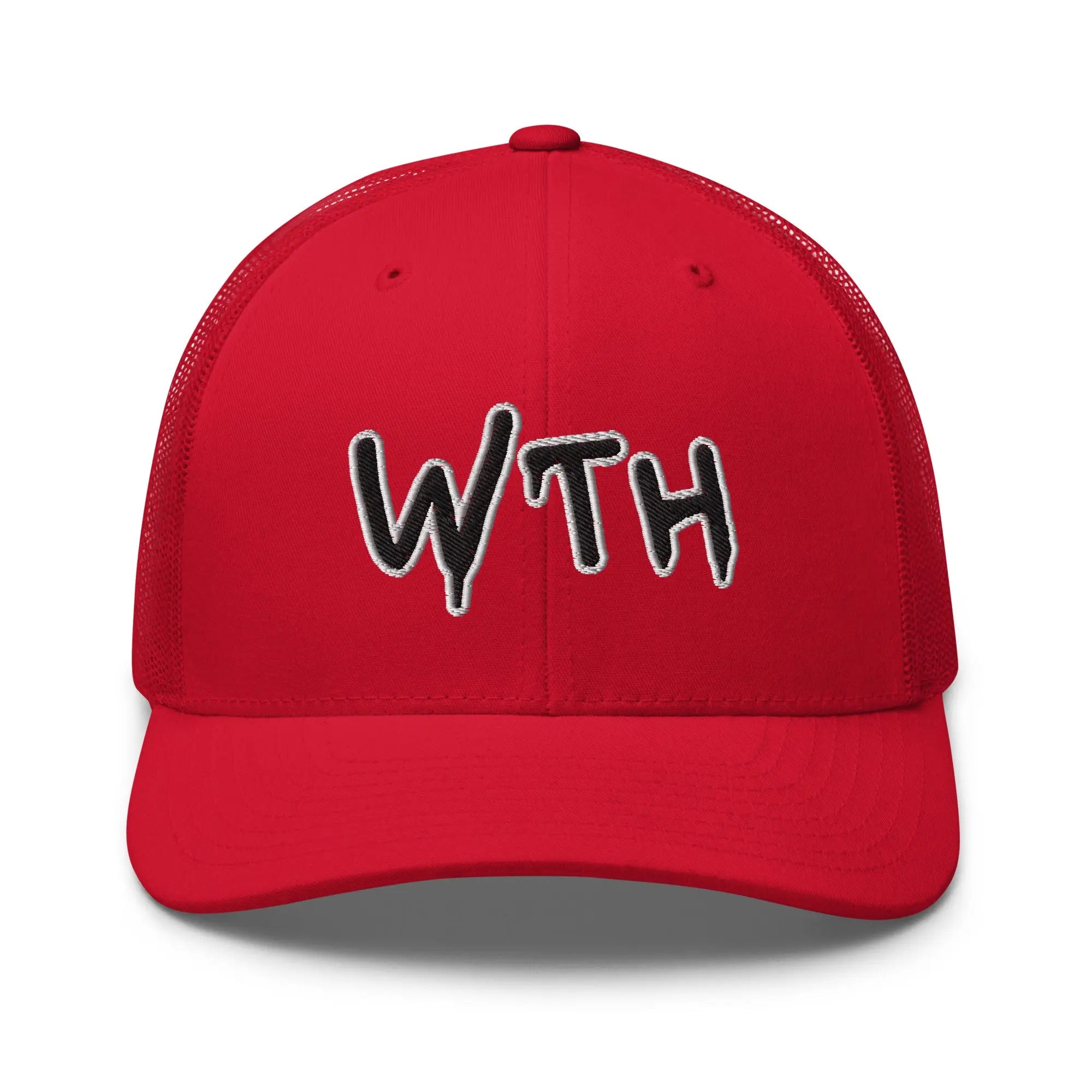 Hats Red Snapback Custom Trucker Hats WTH NSFW Cap for Men & Women Infidel Collective