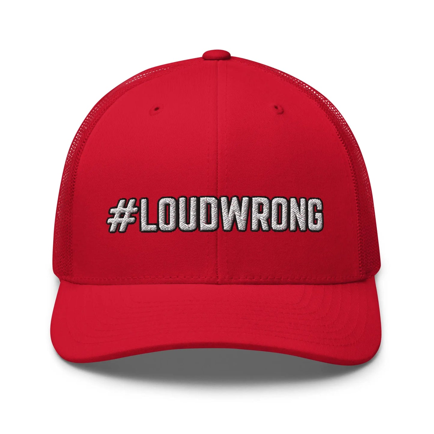 Hats Red Snapback Custom Trucker Hats #LOUDWRONG Funny Cap for Men & Women Infidel Collective