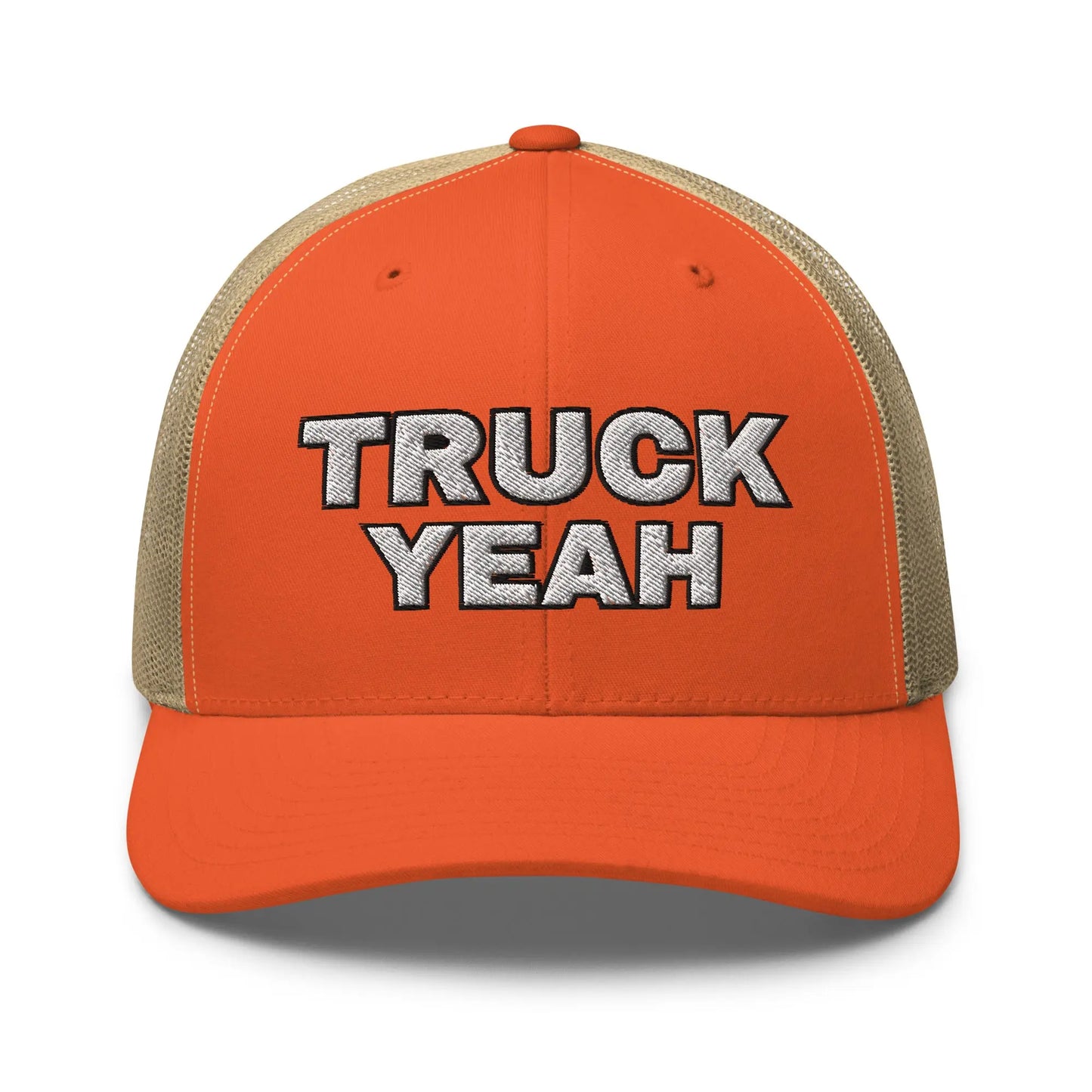 Hats Rustic-Orange-Khaki Snapback Custom Trucker Hats CDL TRUCK YEAH Cap for Men & Women Infidel Collective
