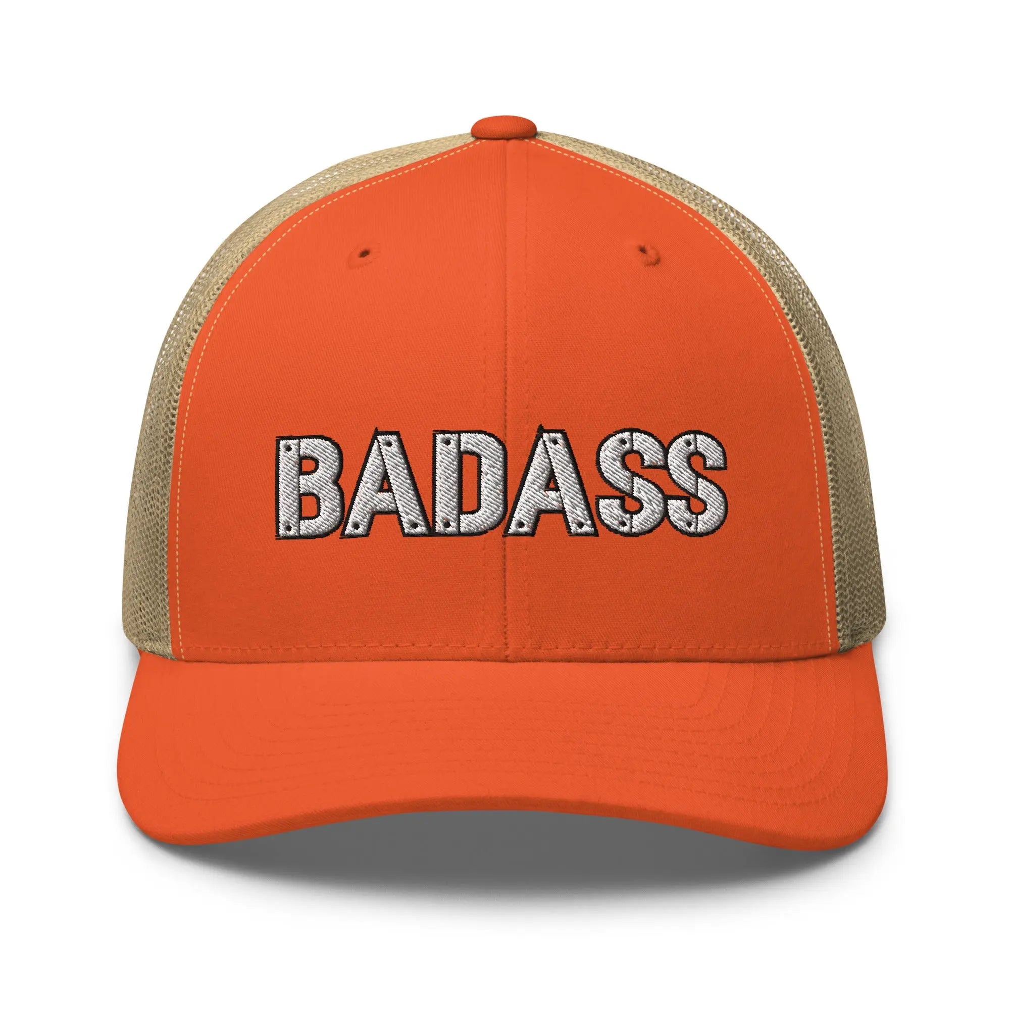 Hats Rustic-Orange-Khaki Snapback Custom Trucker Hats Cool BADASS Caps for Men & Women Infidel Collective
