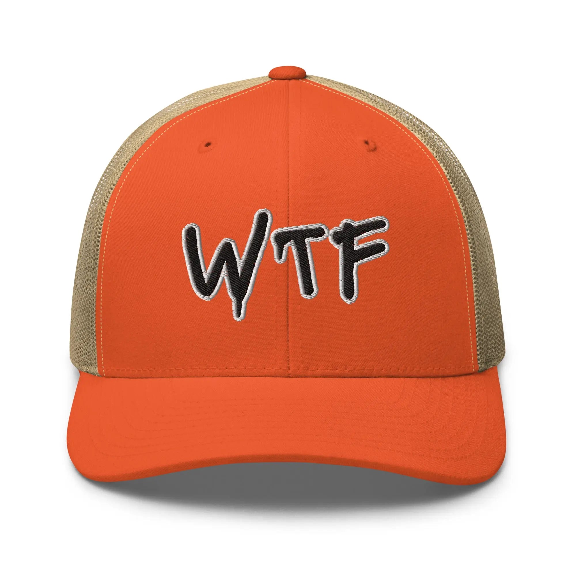 Hats Rustic-Orange-Khaki Snapback Custom Trucker Hats Cool & Funny WTF NSFW Cap for Men & Women Infidel Collective