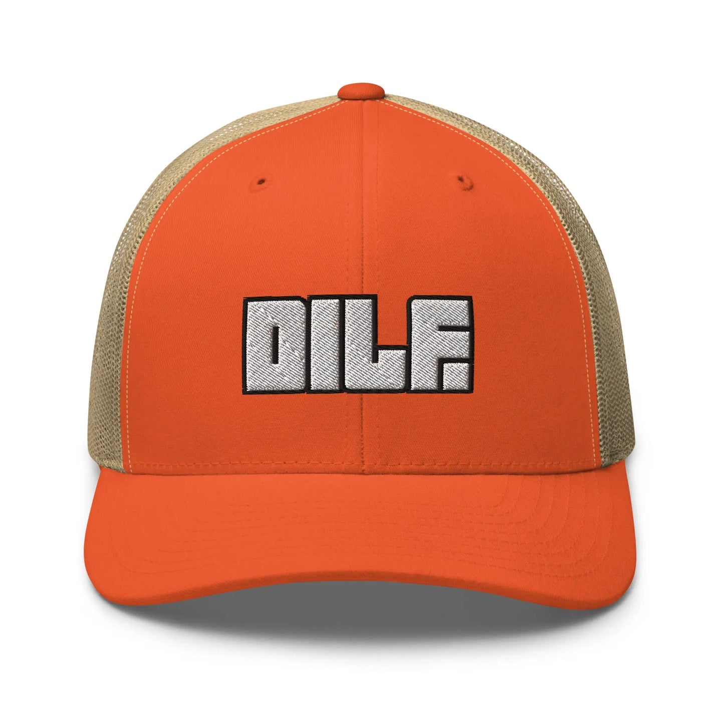 Hats Rustic-Orange-Khaki Snapback Custom Trucker Hats DILF Block Cap – NSFW 2A for Men & Women Infidel Collective