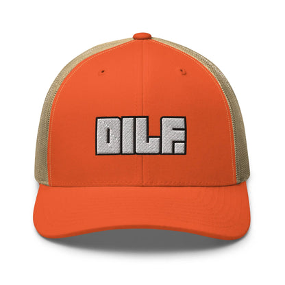 Hats Rustic-Orange-Khaki Snapback Custom Trucker Hats DILF Block Cap – NSFW 2A for Men & Women Infidel Collective