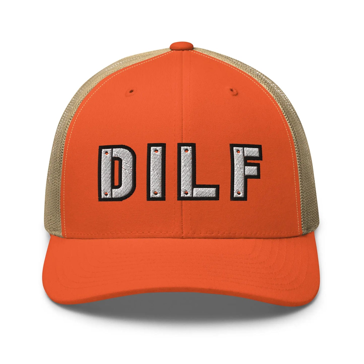 Hats Rustic-Orange-Khaki Snapback Custom Trucker Hats DILF Cap – NSFW Patriotic for Men & Women Infidel Collective