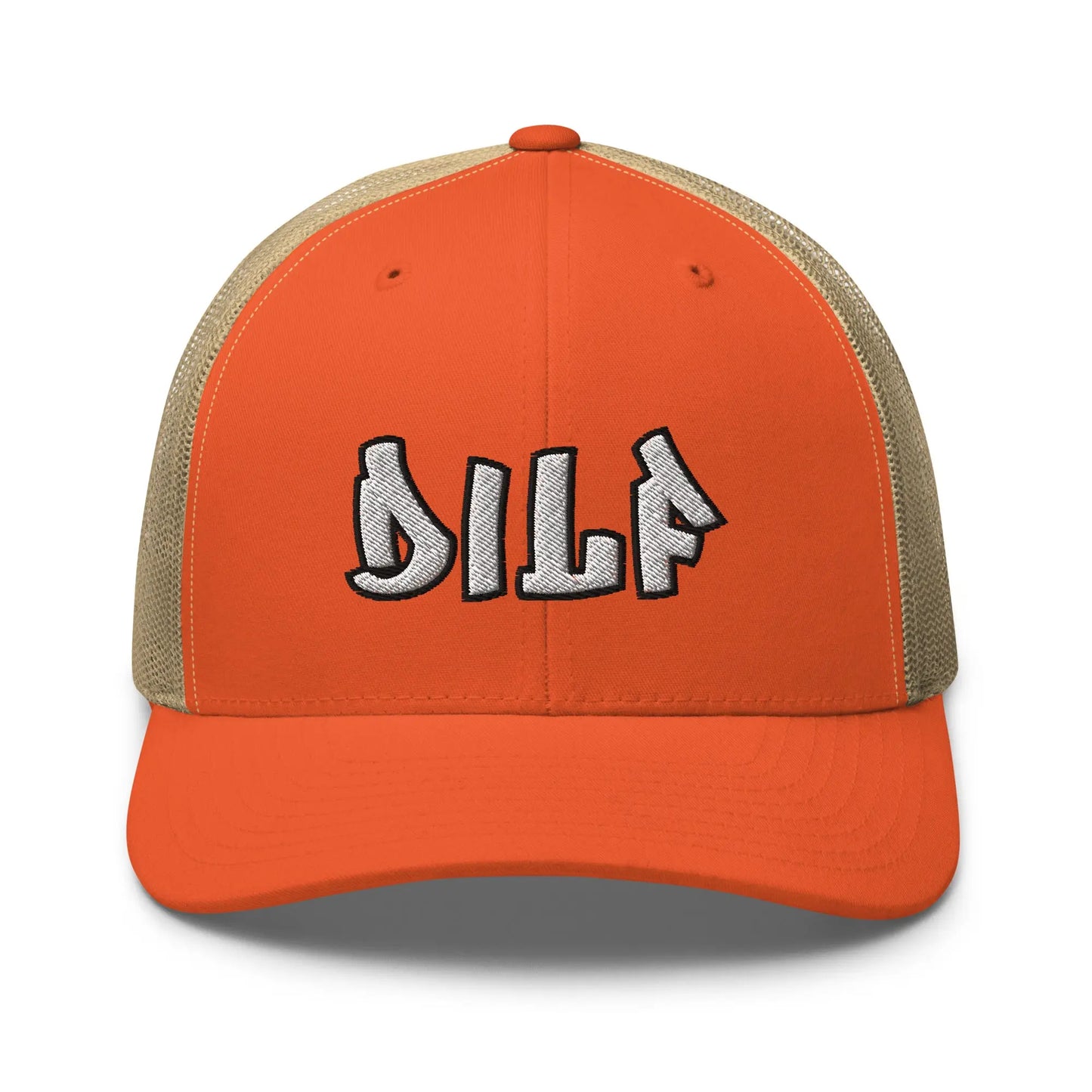 Hats Rustic-Orange-Khaki Snapback Custom Trucker Hats Funny DILF Dad & 2A Hat for Men & Women Infidel Collective