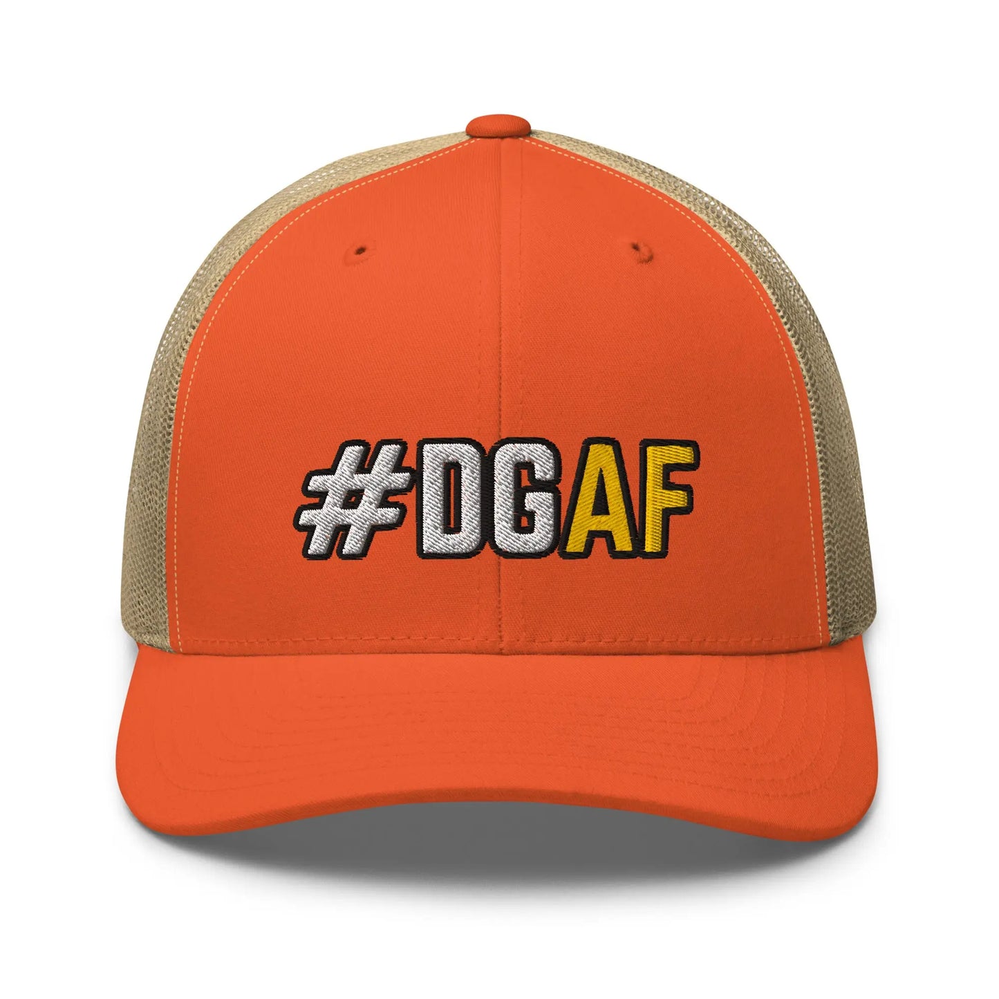Hats Rustic-Orange-Khaki Snapback Custom Trucker Hats Funny NSFW #DGAF Cap Cool for Men & Women Infidel Collective