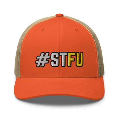 Hats Rustic-Orange-Khaki Snapback Custom Trucker Hats Funny STFU NSFW Cap for Men & Women Infidel Collective