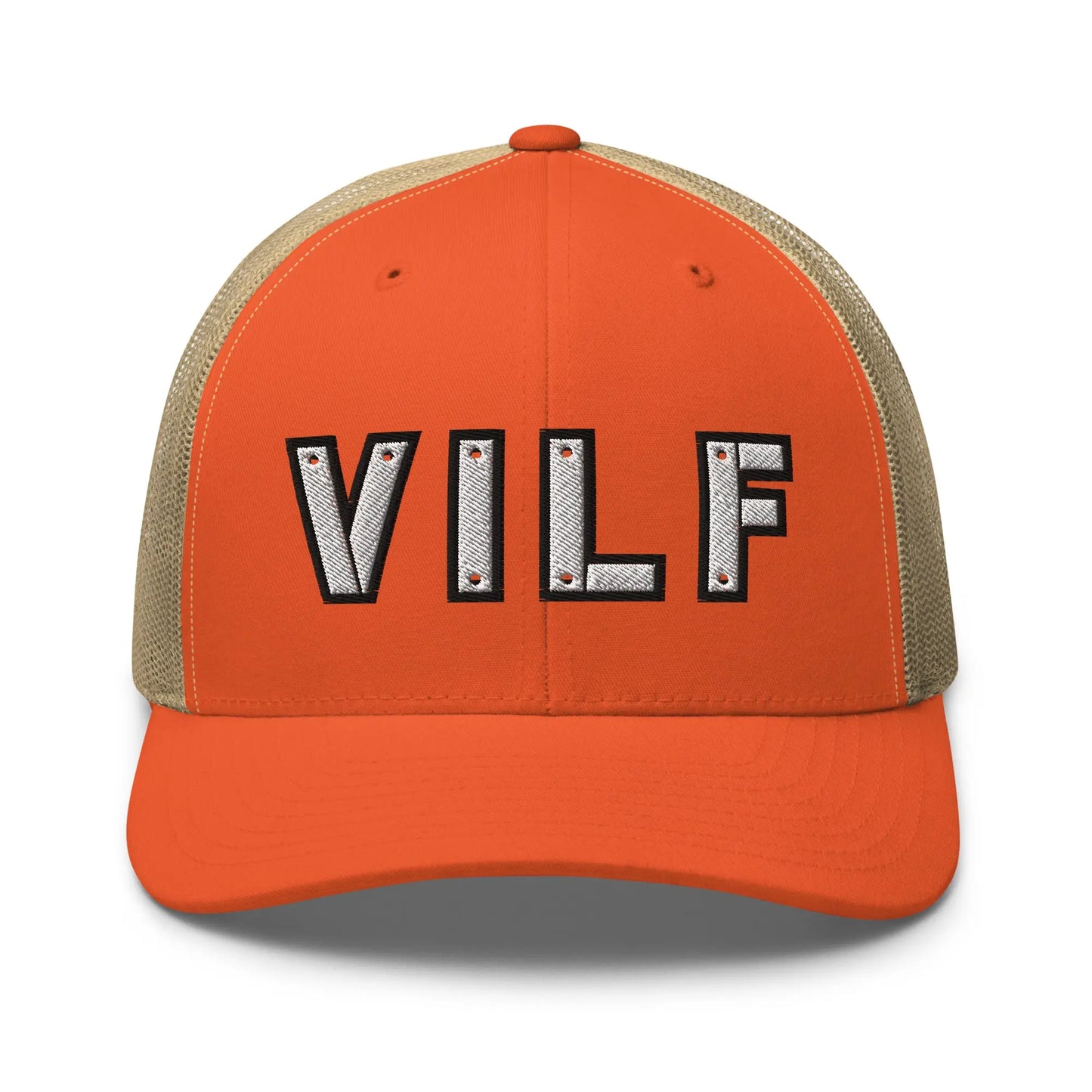 Hats Rustic-Orange-Khaki Snapback Custom Trucker Hats NSFW VILF Funny Cap for Veteran's Infidel Collective