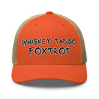 Hats Rustic-Orange-Khaki Snapback Custom Trucker Hats NSFW Whiskey Tango Foxtrot Cap for Men & Women Infidel Collective