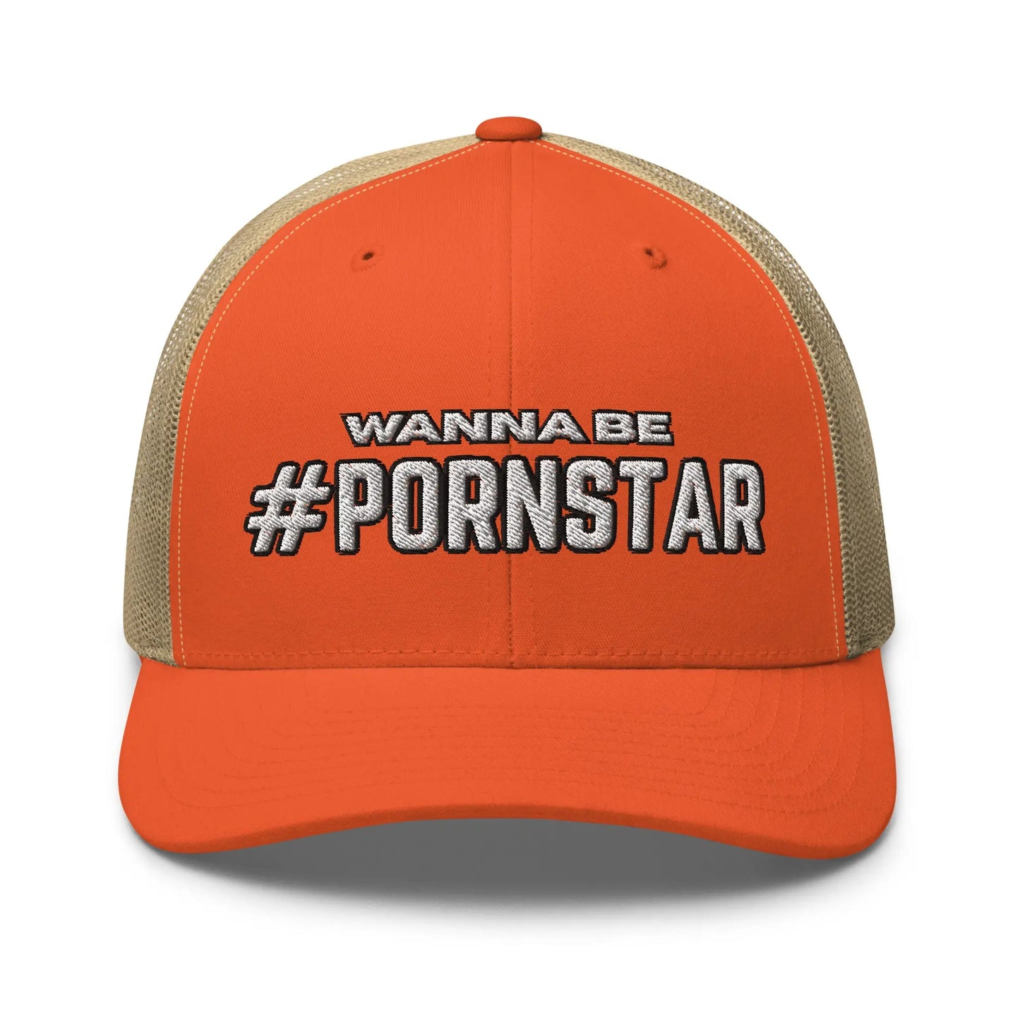 Hats Rustic-Orange-Khaki Snapback Custom Trucker Hats NSFW #PORNSTAR Wanna Be for Men & Women Infidel Collective
