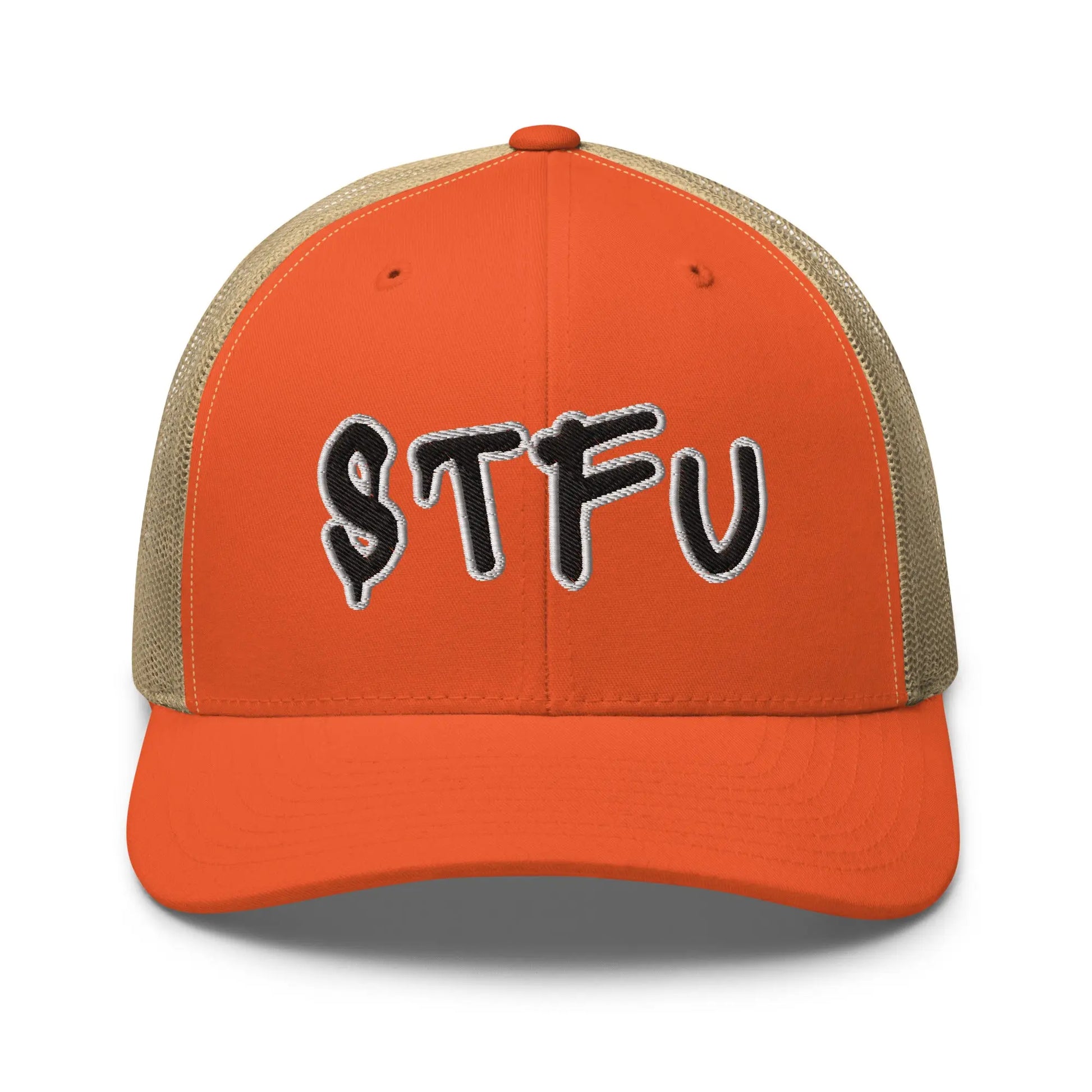 Hats Rustic-Orange-Khaki Snapback Custom Trucker Hats STFU NSFW Cap for Men & Women Infidel Collective