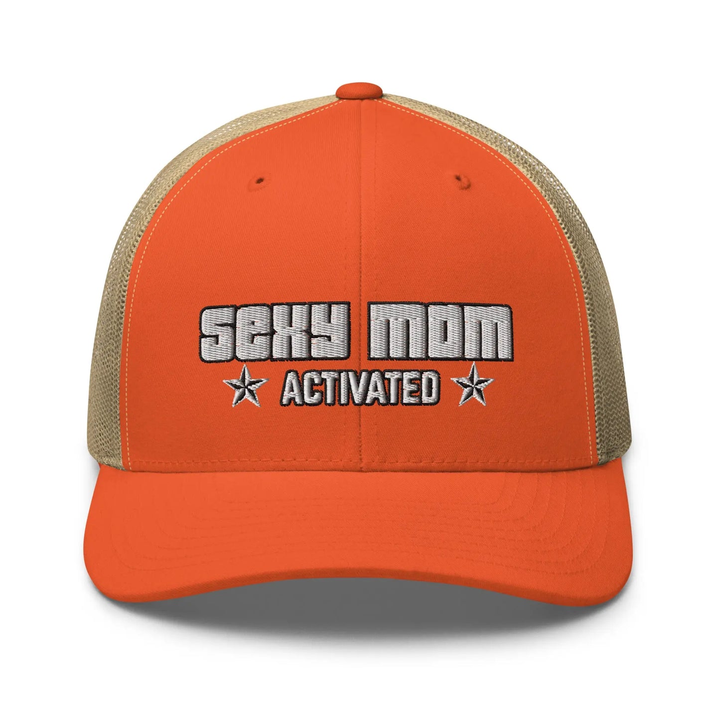 Hats Rustic-Orange-Khaki Snapback Custom Trucker Hats Sexy Mom Activated Cap for Women Infidel Collective