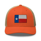 Hats Rustic-Orange-Khaki Snapback Custom Trucker Hats Texas Flag Lone Star Cap for Men & Women Infidel Collective