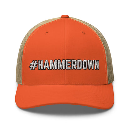 Hats Rustic-Orange-Khaki Snapback Custom Trucker Hats #HAMMERDOWN for Men & Women – Diesel Life Cap Infidel Collective