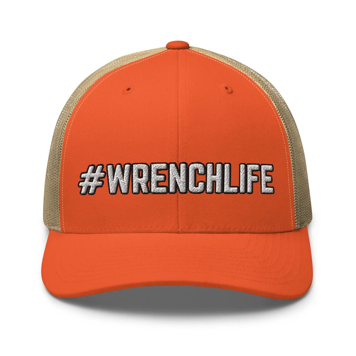 Hats Rustic-Orange-Khaki Snapback Custom Trucker Hats #WRENCHLIFE Cool Blue Collar Cap for Men & Women Infidel Collective