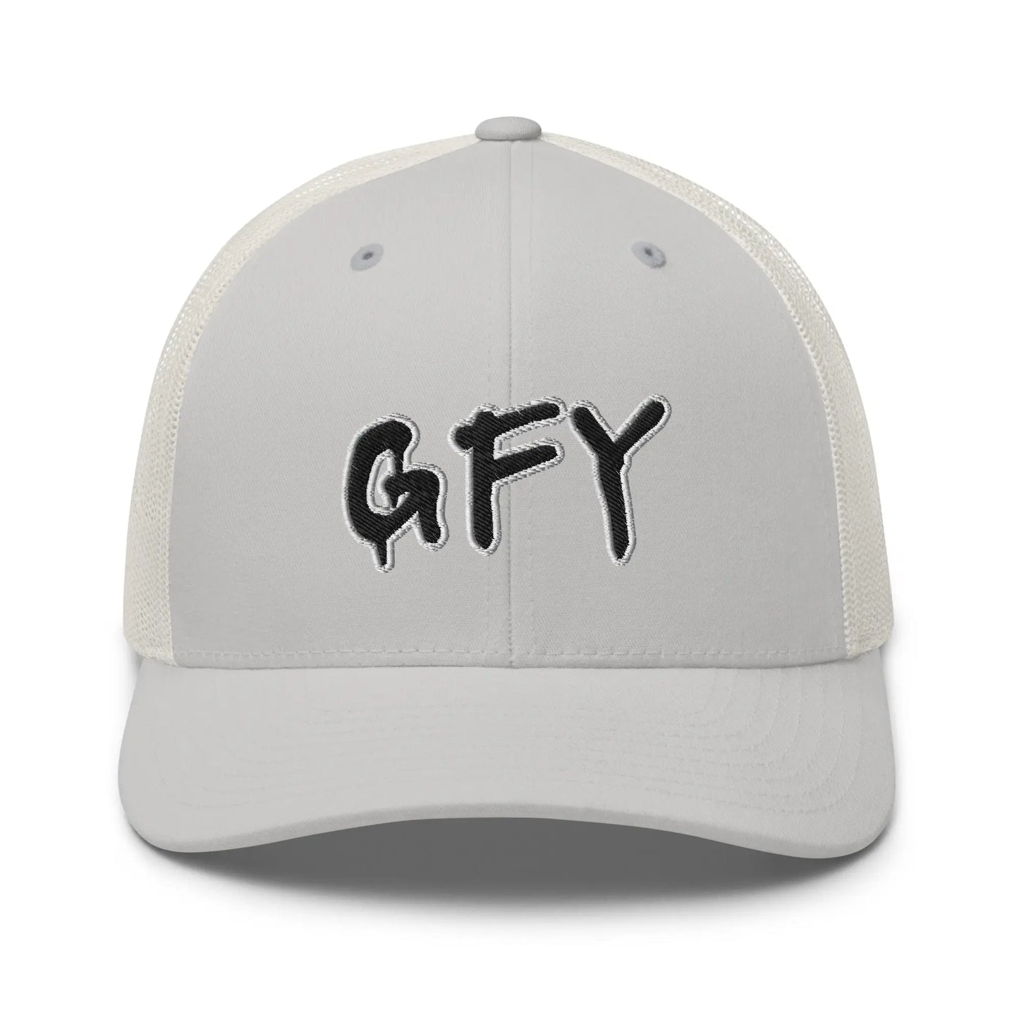 Hats Silver Snapback Custom Trucker Hat Inappropriate NSFW GFY Cap for Men & Women Infidel Collective