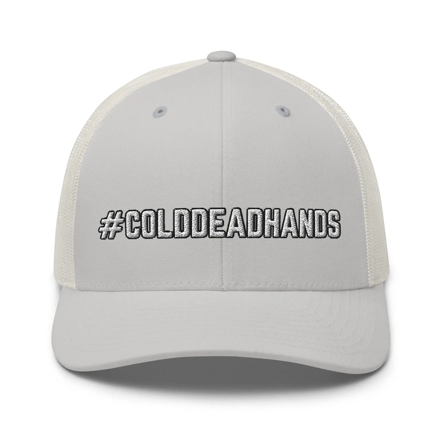 Hats Silver Snapback Custom Trucker Hat #COLDDEADHANDS 2A Cap for Men & Women Infidel Collective
