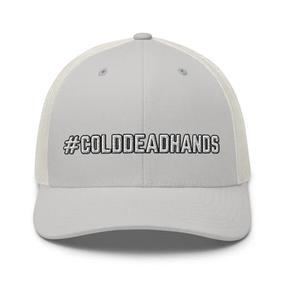 Hats Silver Snapback Custom Trucker Hat #COLDDEADHANDS 2A Cap for Men & Women Infidel Collective