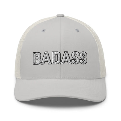 Hats Silver Snapback Custom Trucker Hats Cool BADASS Caps for Men & Women Infidel Collective