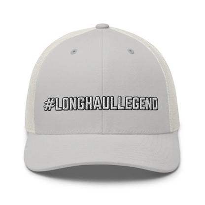Hats Silver Snapback Custom Trucker Hats Cool CDL #LONGHAULLEGEND for Men & Women Truckers Infidel Collective