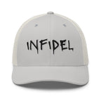Hats Silver Snapback Custom Trucker Hats Cool INFIDEL Badass Caps for Men & Women Infidel Collective
