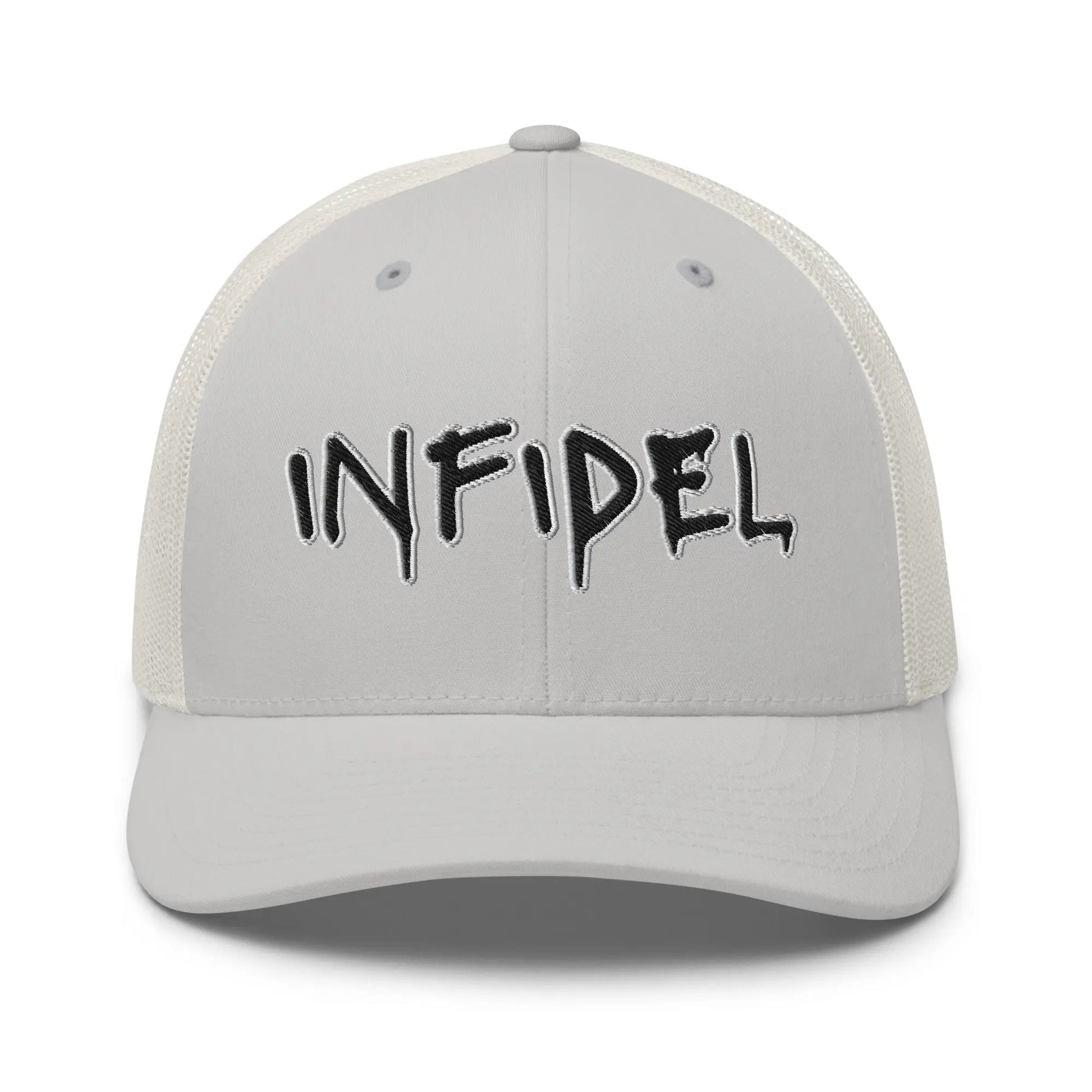 Hats Silver Snapback Custom Trucker Hats Cool INFIDEL Badass Caps for Men & Women Infidel Collective