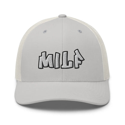 Hats Silver Snapback Custom Trucker Hats Funny MILF Cap for Sexy Women Who Own It Infidel Collective