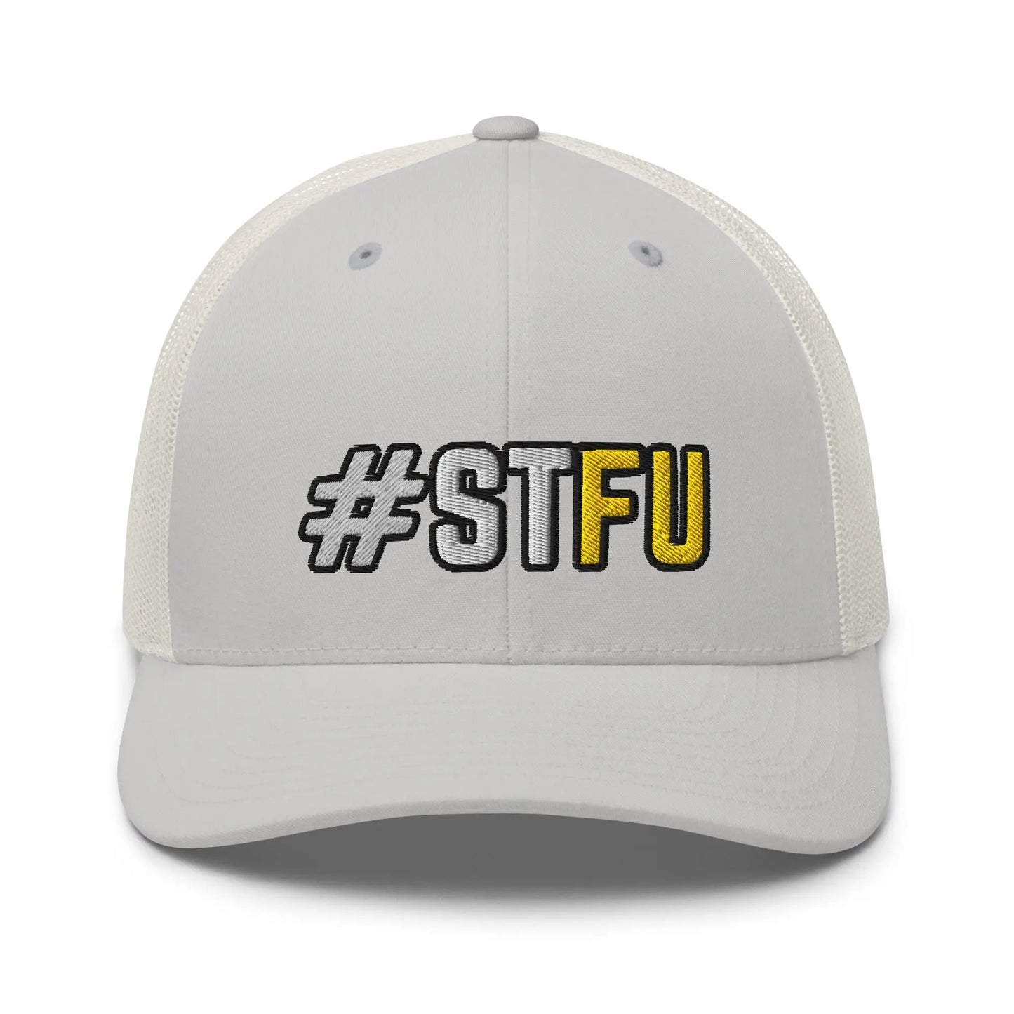 Hats Silver Snapback Custom Trucker Hats Funny STFU NSFW Cap for Men & Women Infidel Collective