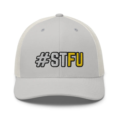 Hats Silver Snapback Custom Trucker Hats Funny STFU NSFW Cap for Men & Women Infidel Collective