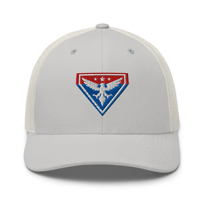 Hats Silver Snapback Custom Trucker Hats Liberty Eagle Badge Cool Patriotic Cap Infidel Collective
