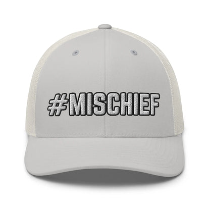 Hats Silver Snapback Custom Trucker Hats MISCHIEF Funny Cap for Men & Women Infidel Collective