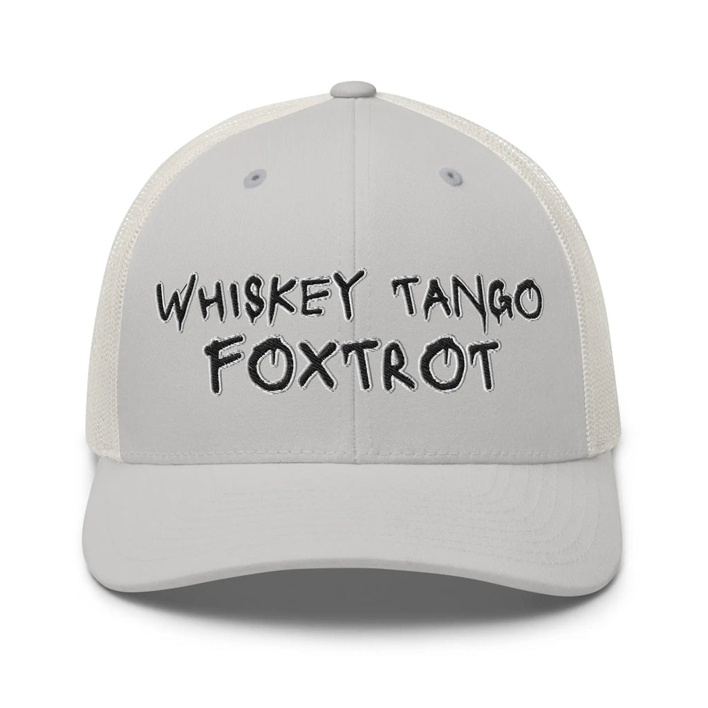 Hats Silver Snapback Custom Trucker Hats NSFW Whiskey Tango Foxtrot Cap for Men & Women Infidel Collective