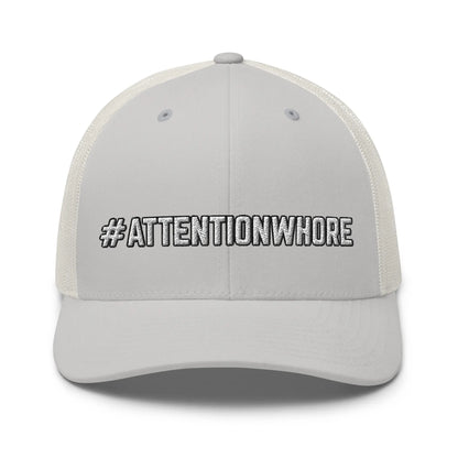 Hats Silver Snapback Custom Trucker Hats NSFW #ATTENTIONWHORE Cap for Men & Women Infidel Collective