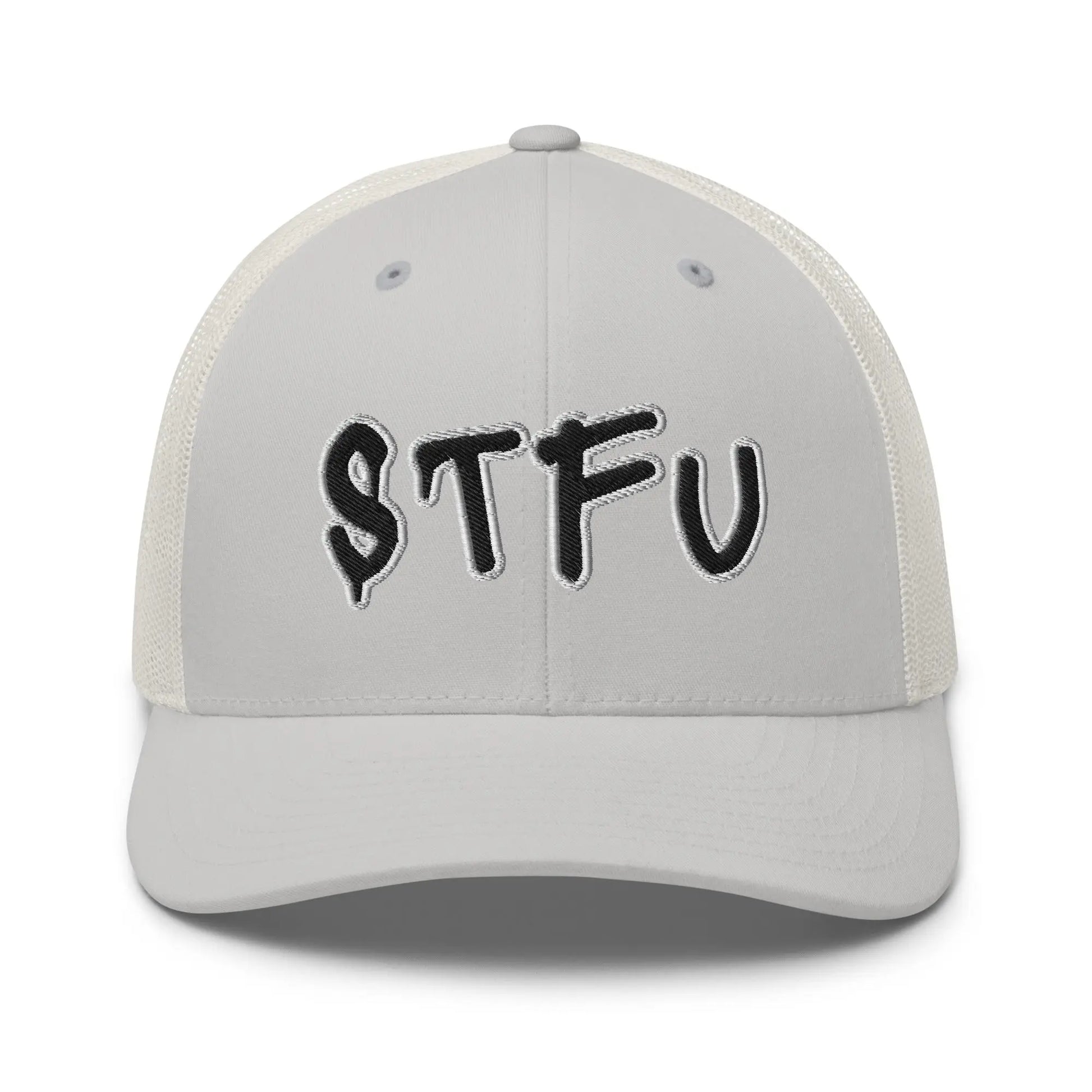 Hats Silver Snapback Custom Trucker Hats STFU NSFW Cap for Men & Women Infidel Collective